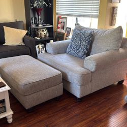 Sofa Chair & Ottoman 