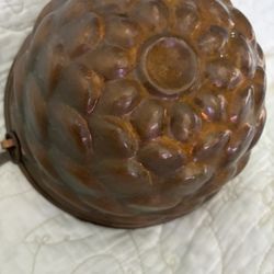 Copper/tin Vintage Artichoke Mold