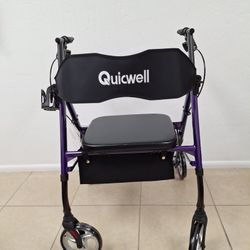 Heavy Duty Rollator Walker with Large Paded Seat