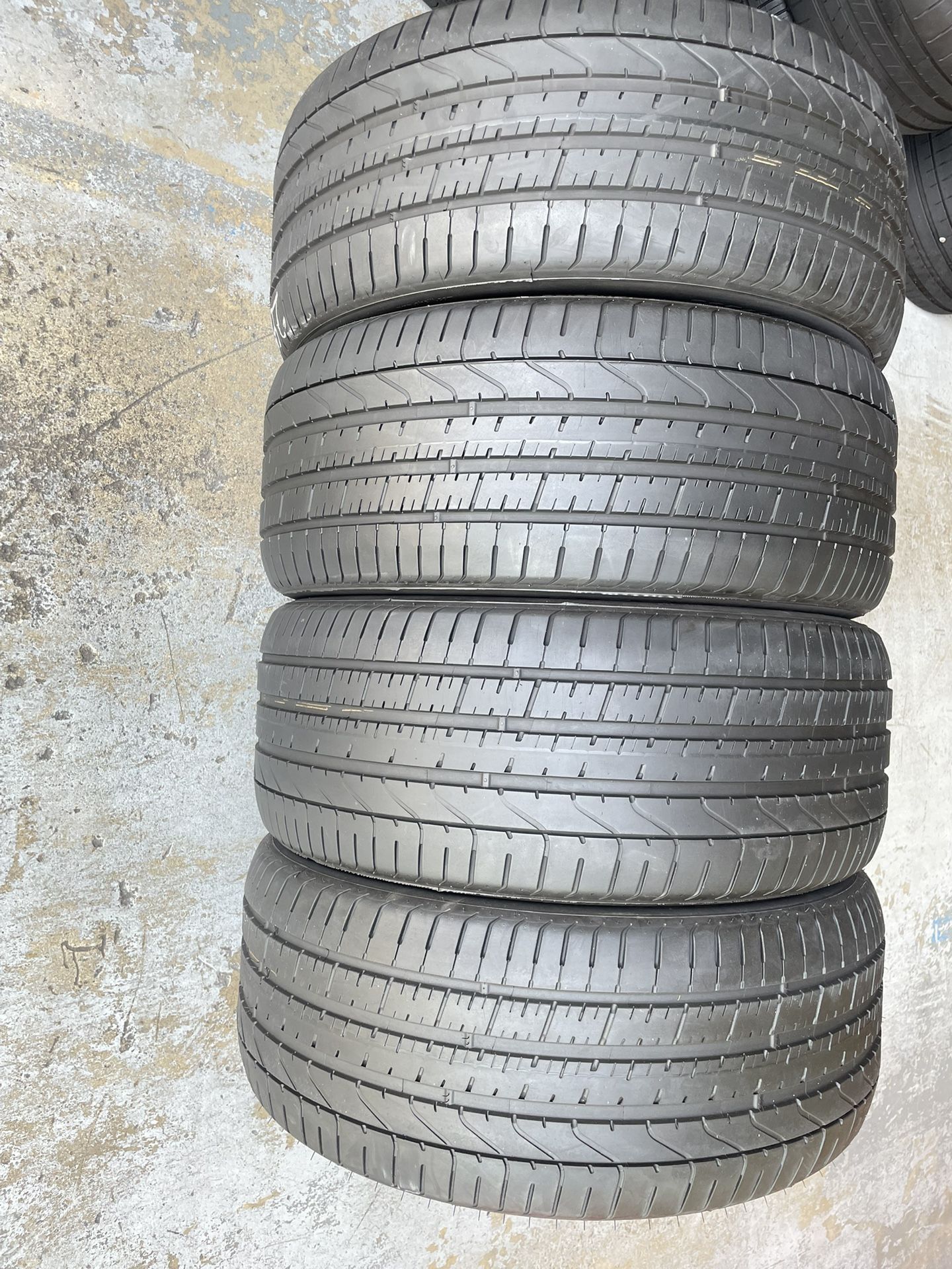 Four Tires 285/40/22 Pirelli P Zero Like New With 85-90% Left Excellent Set