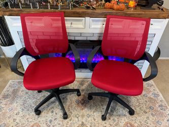 NEW**Magshion Office Computer Desk Chairs, 2 Pack, 300 LBS Capacity, Red | Mid-Back Ergonomic