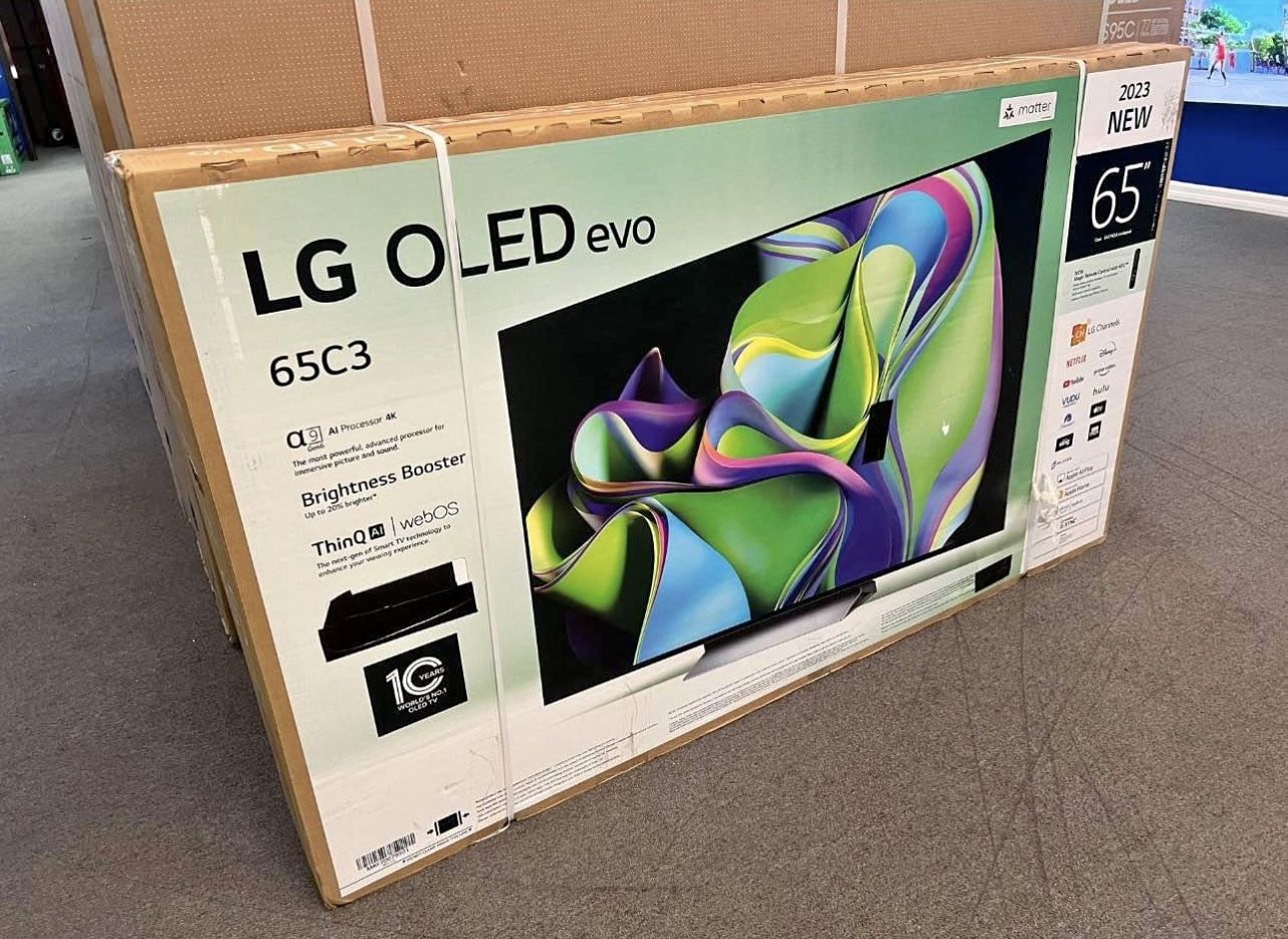 65” Lg Oled C3 Smart 4K TV 120Hz LED
