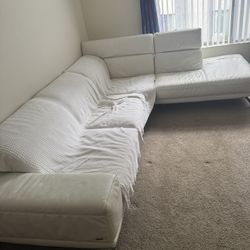 White Leather Couch