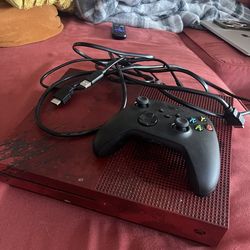 Microsoft Xbox One S 2TB Console Gaming System Red 1681 Gears of War 4 Edition