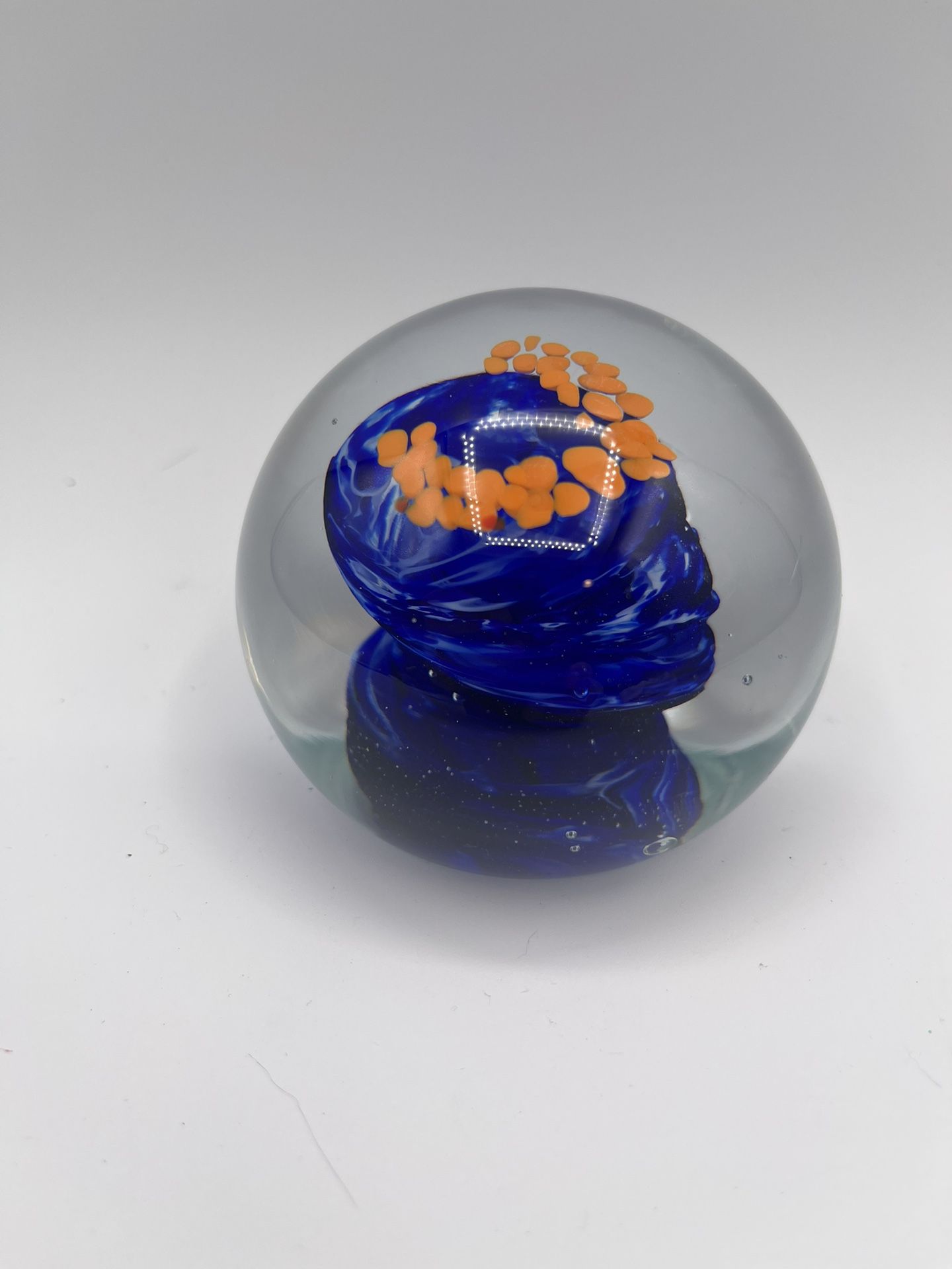 Clear Glass Paperweight 