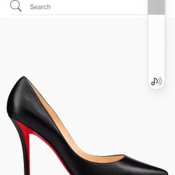 louis vuitton Black Red Bottoms
