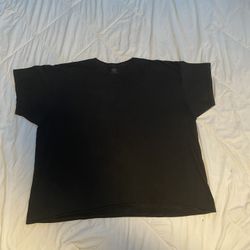 Athletic Works Men’s Short Sleeve T- Shirt Black Size 4XL  %100 Cotton