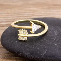 Gold Plated Arrow Ring