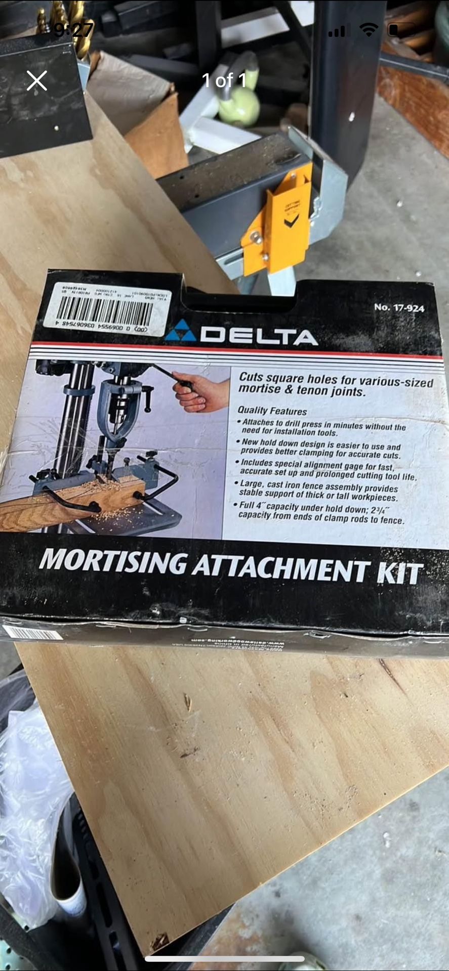 Delta Mortising Attachment Kit