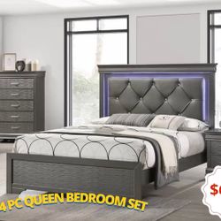 4 Pc Queen Bedroom Set 