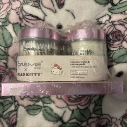 Hello Kitty Q-Tip And Cotton Round Holders