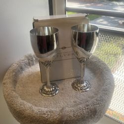 Vintage Toasting Goblets (One Pair)