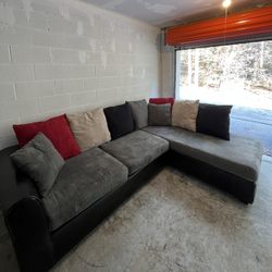 8 Pillow Sectional Couch