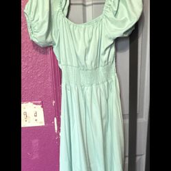 SHEIN light green short dress
