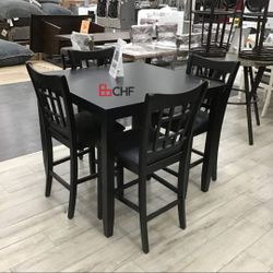 New  5 Pc Counter Height Dining Table Set  // Holiday Sale 
