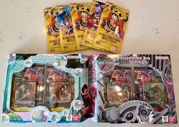 One Piece Card Game Bundle – Illustration Boxes & Booster Packs