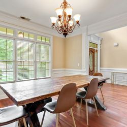 Wood Dining Table with Bench