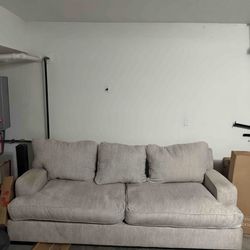 Beige 3-Seat Sofa – Clean, Comfortable, and Great for Any Space