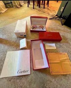 Vintage Cartier SunGlasses Mid 1990 /2000  100% Authentic Platinum Frames