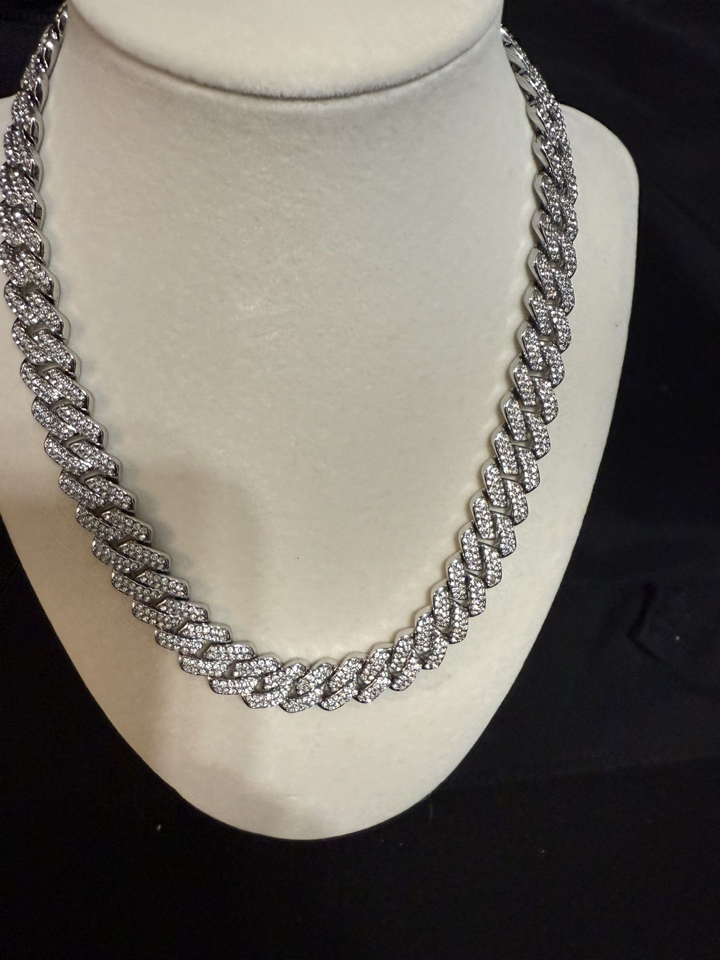 18” Iced Out Cuban Chain