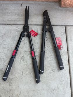 Husky Extendable Hedge Shears and Bypass Lopper Set