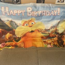 Dr. Seuss’s “The Lorax” 1st Birthday Decor 