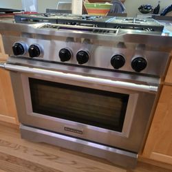 KitchenAid 36" 6 Burner Dual Fuel Range