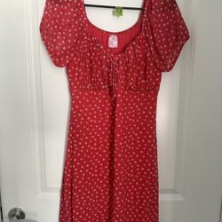 Dress, Red, Large 