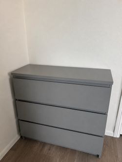 Grey wooden dresser