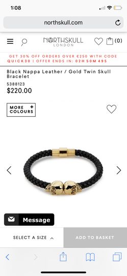NORTHSKULL GOLD BRACELET