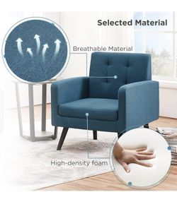 Brand New Accent Chair ( Navy Blue / Yellow Available)