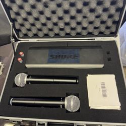 Shure BLX88 Dual Wireless Transmitter & Mics