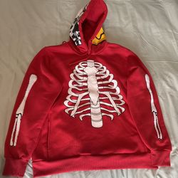 New Men’s Medium Rib Cage, Skeletal, Streetwear, Skater, Hoodie. Members Only.