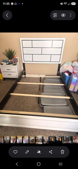 Full/queen size headboard and nightstand