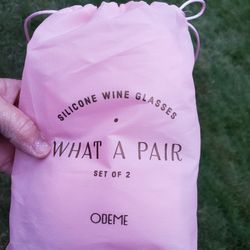 Odeme What A Pair Silicone Wine Glasses