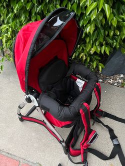 Chicco SmartSupport Backpack Hiking Carrier Red Black Like New