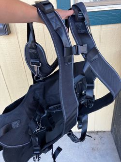 Dog backpack harness for carrying injured or elderly