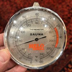  Vintage Finnish HELO Sauna Thermometer 