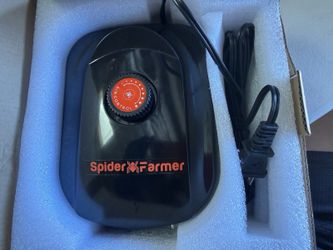 Spider Farmer Air Pump 4 Outlet Adjustable 8W Hydroponics Aquarium DWC 110V