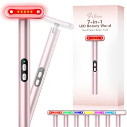 Brand New, In Unopened Original Packaging, 7-in-1 LED Light Therapy Wand – Skin Rejuvenation Tool