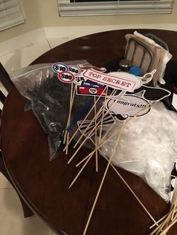Photo booth prop set