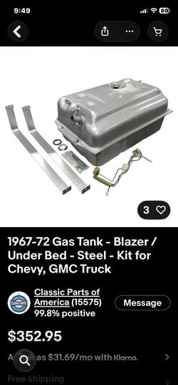 K5 blazer gas tank