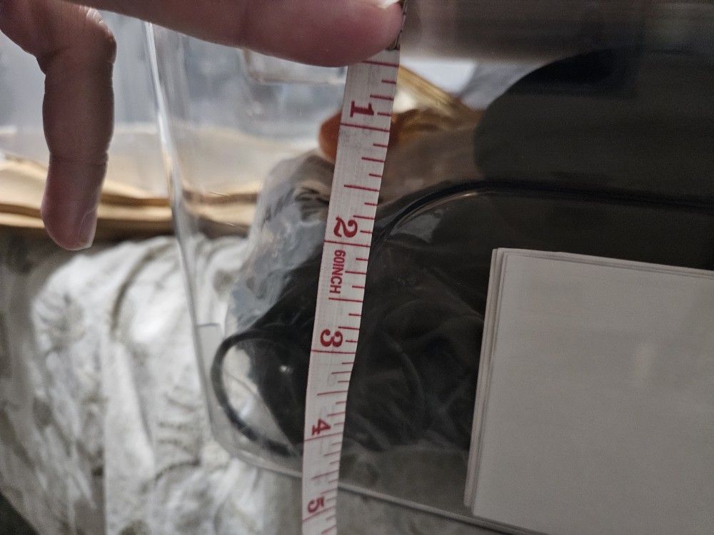 Set Of Clear Bins + Bamboo Lids