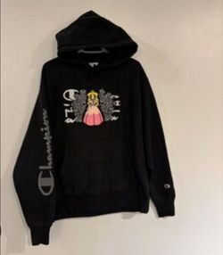 Champion x Super Mario Bros. Reverse Weave hoodie Princess Peach adult medium
