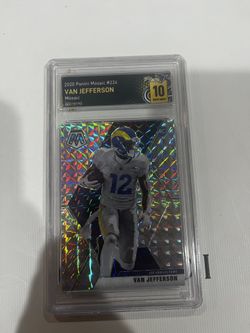 VAN JEFFERSON 2020 Panini Mosaic Silver Wave Prizm RC #224 LA RAMS