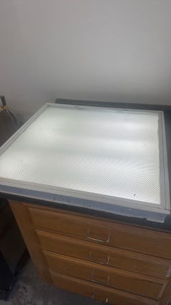 Light table - glass top