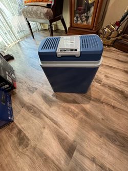 Ovation 24L electric cooler warner portable thermoelectric 12 V. Cooler. With handle blue