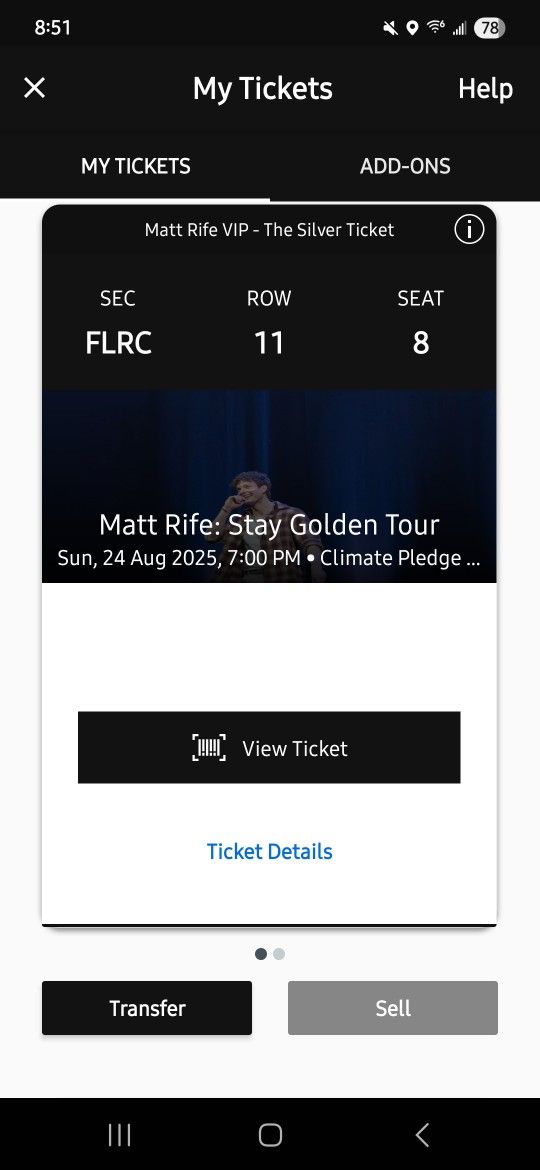 Matt Rife VIP Tickets AUG 24th SEATTLE