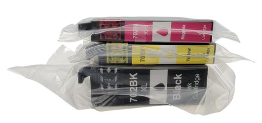 Ink Cartridges 3pk 702XL   Black/Magenta/Yellow
