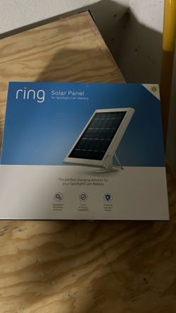 Ring solar panel for spotlight cam